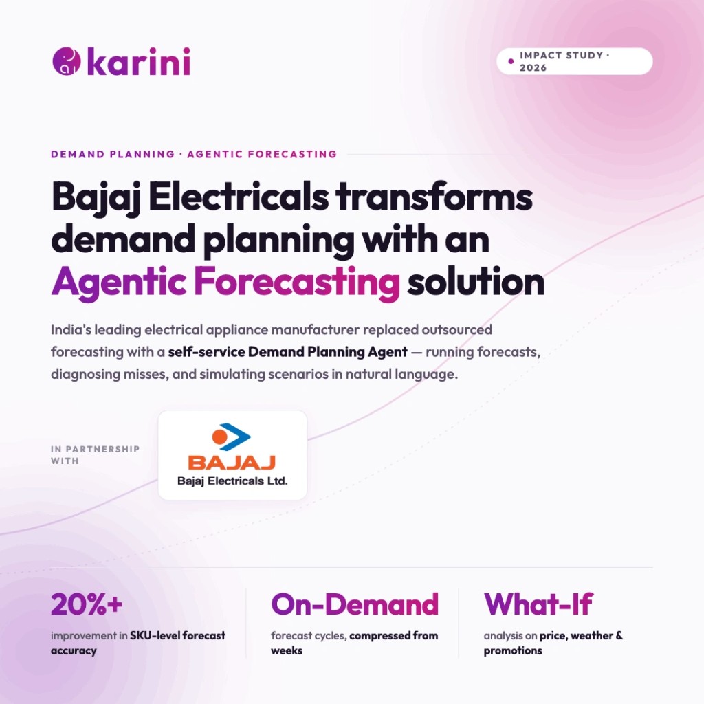 Bajaj Electricals Demand Planning with Karini AI