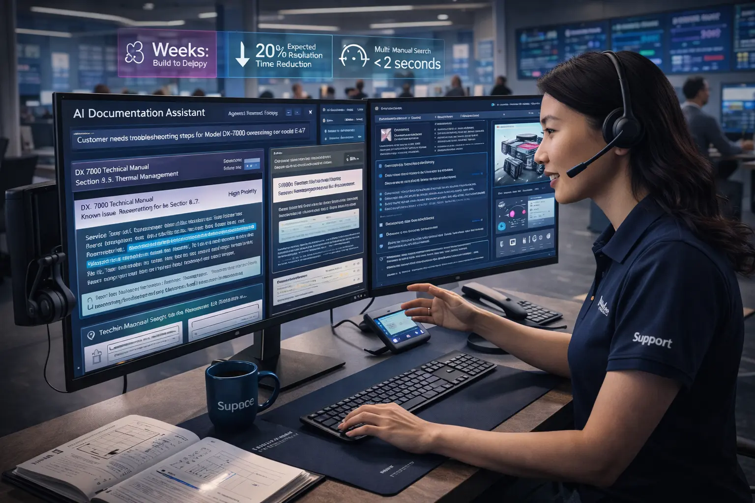 Industrial control panel with buttons and switches