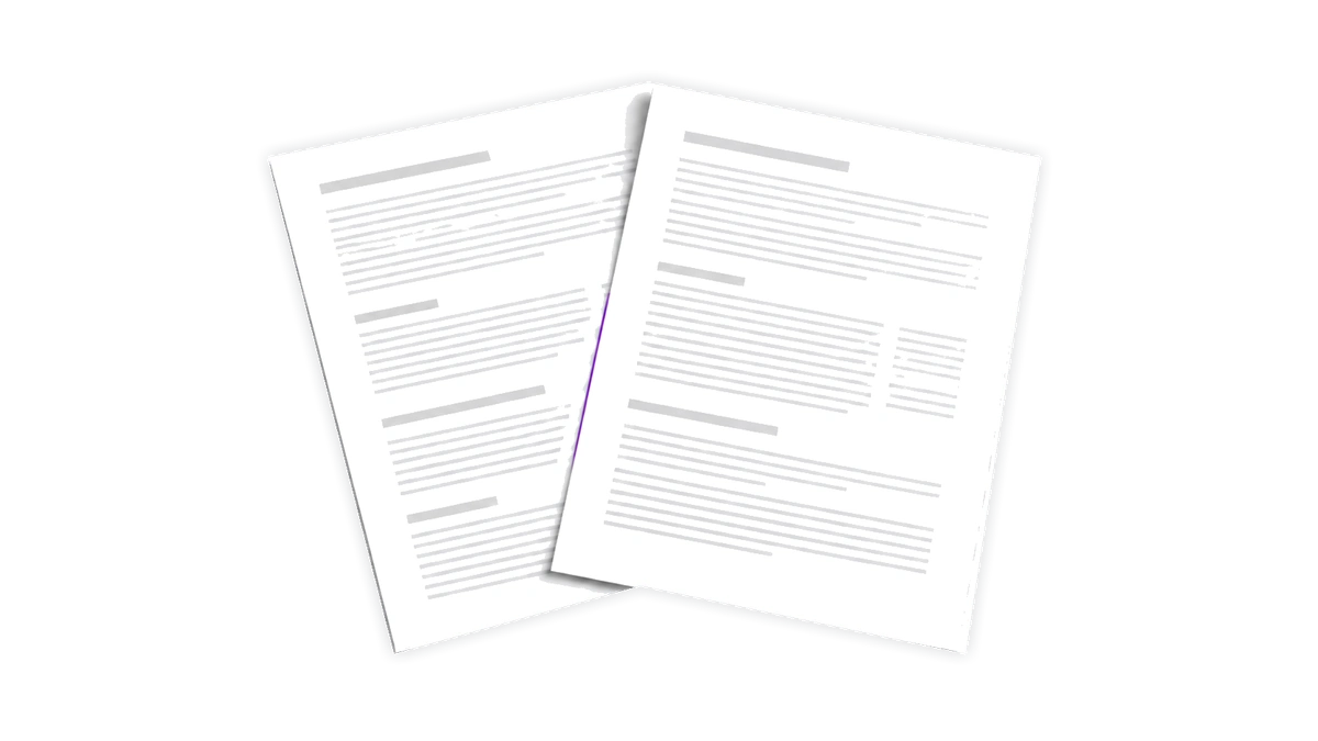 Two standard operating procedure documents overlapping, each several pages of policy text.